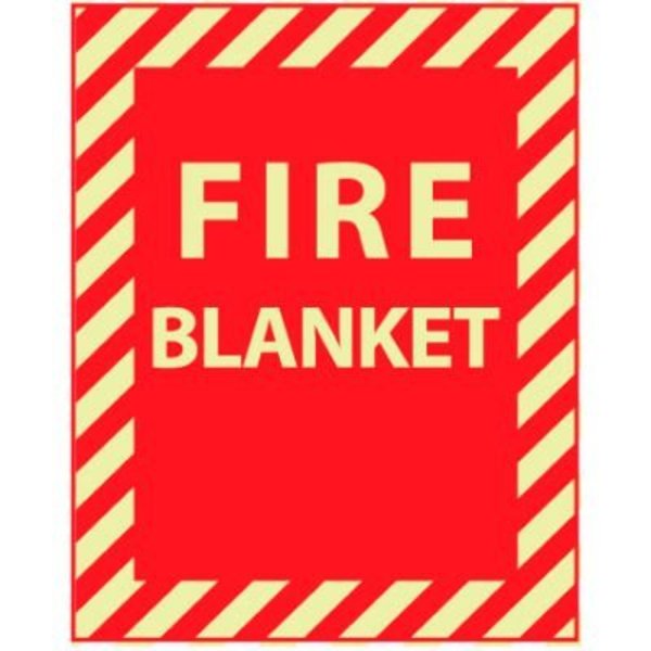 National Marker Co Glow Sign Vinyl - Fire Blanket GL147P